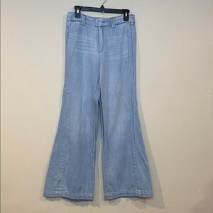 Pilcro Sky Blue Flare Jeans